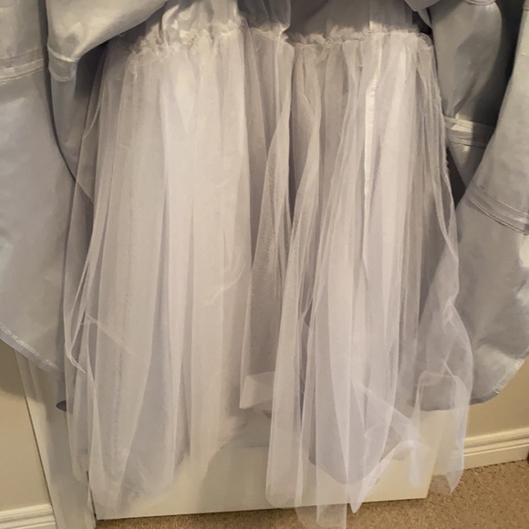 Ross Mayer ice blue a-line gown with bolero - Picture 5 of 7